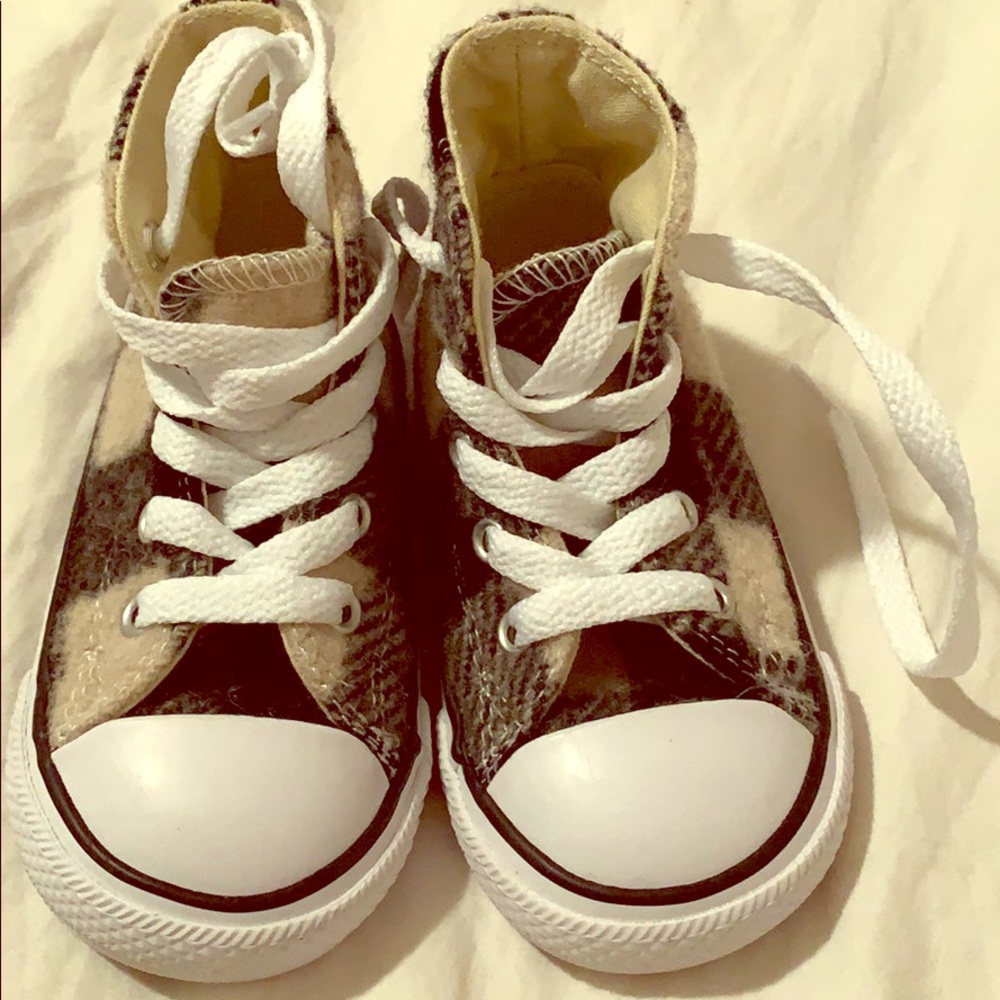 Brand New Converse  Fur All Star Hi Top toddler sneaker